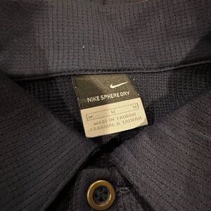 Nike Sphere Dry Navy Polo Shirt + black shirt. Both for $10.